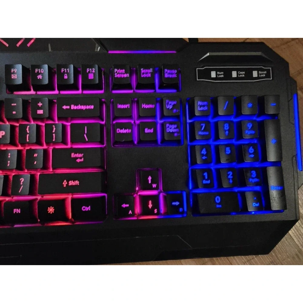 Bugha LED Gaming USB RGB Keyboard Light Up Keyboard‎ Gaming Keyboard
